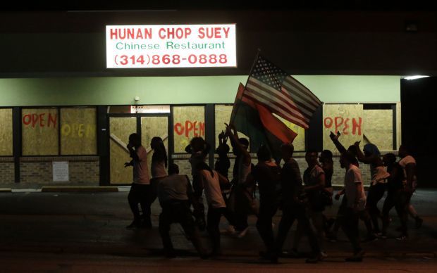 Scenes from peaeceful protesting Friday